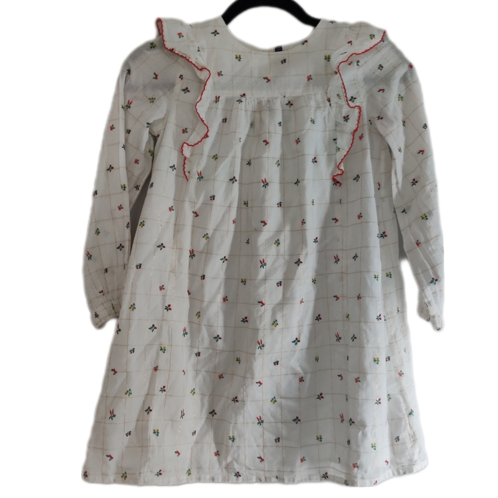 Sergent Major Girls White Floral Mini Dress